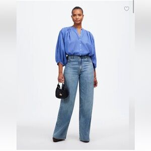 Madewell Women's Curvy Super Wide Leg Jeans 26